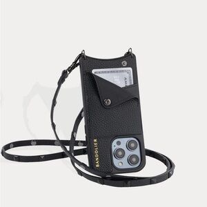 Bandolier SARAH Crossbody Phone Case in Black/Pewter iPhone 11 Pro Max